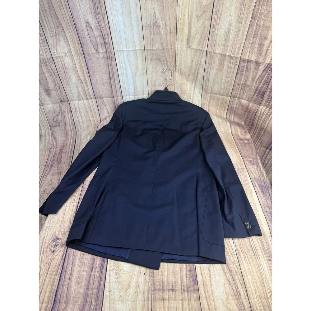 Vintage Gucci Navy Blue Wool Double Breasted Blazer Jacket Made in Italy